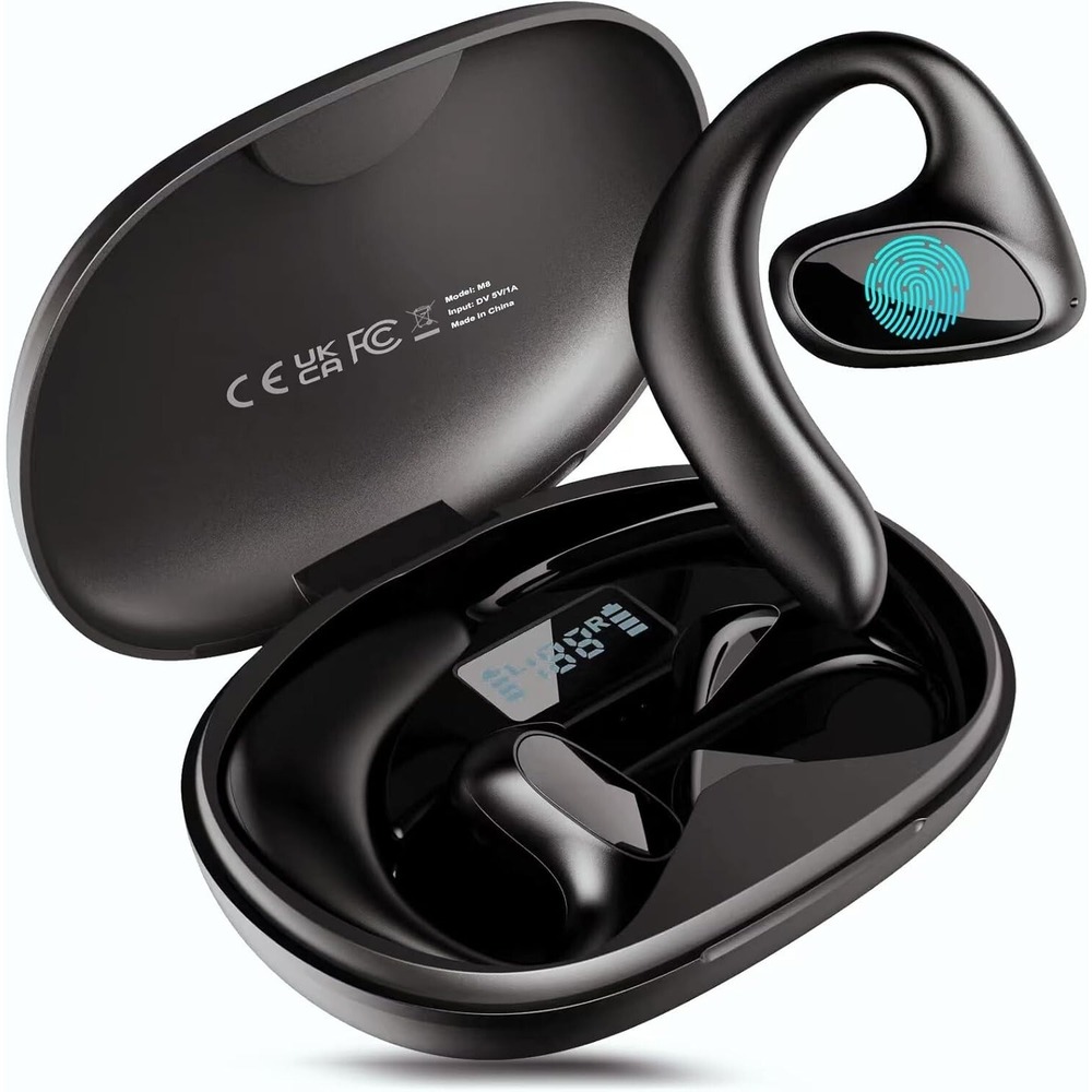 M8 AI Translation Earbuds 144 Languages Real Time Bluetooth Headphones Black